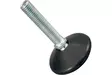 Säätöjalka M10 x 50mm musta - Kalustejalat ja kalustesuojat - 6414675065068 - 1