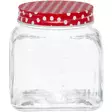 Lasipurkki neliö kierrekannella 900 ml - Säilöntäastiat - 6410416398648 - 1