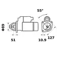 Mittakuva startti 12v - Työkoneen starttimoottorit - 3838922065428 - 3