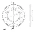 Takaratas Supersprox Alu YZ/WR 99- 48T Sininen - Motocrossin ja enduron takahammasarattaat - 6438471310788 - 3