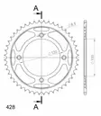 Takaratas Supersprox RM/YZ 80/85 48T - Motocrossin ja enduron takahammasarattaat - 6438471310498 - 3