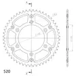 Takaratas Supersprox Stealth HO CR/CRF 87- Kulta 52 - Motocrossin ja enduron takahammasarattaat - 8592165001708 - 2