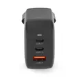 Tehokas seinälaturi, jossa kaksi usb c pd liitäntää ja yksi usb a qc - Puhelimen laturit - 5412810470228 - 2