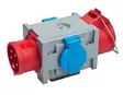 Voimavirta-adapteri 16A + 2xSchuko IP44 - 400V pistorasiat ja pistokkeet - 6438152085448 - 2