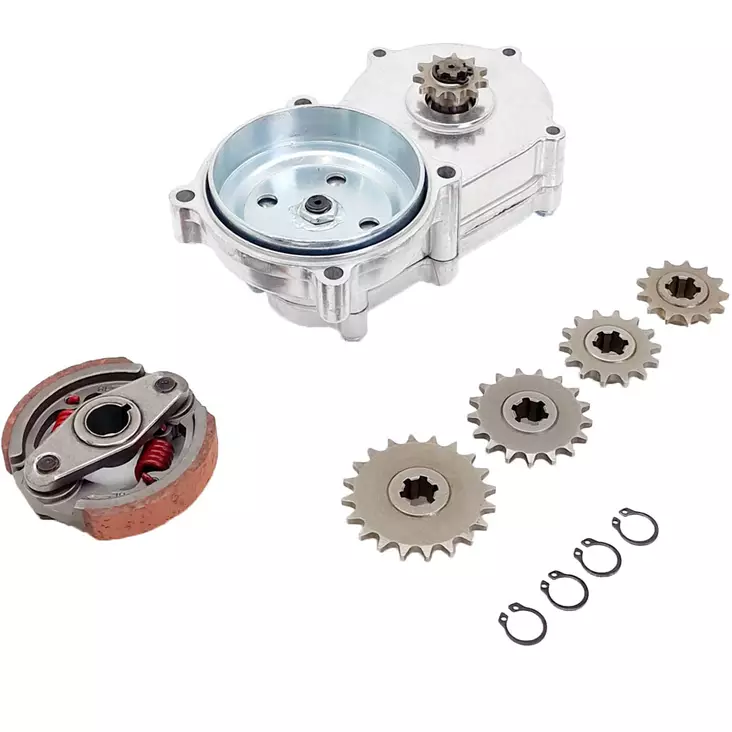 49cc vaihteistokotelo ja kytkinpaketti - 50cc 2-t crossin ketjut ja hammasrattaat - 6438471018608 - 1
