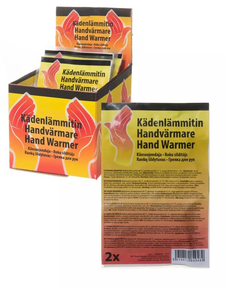 k=C3=A4denl=C3=A4mmitin tukkupakkaus - Kädenlämmittimet ja jalanlämmittimet - 6438471026788 - 1
