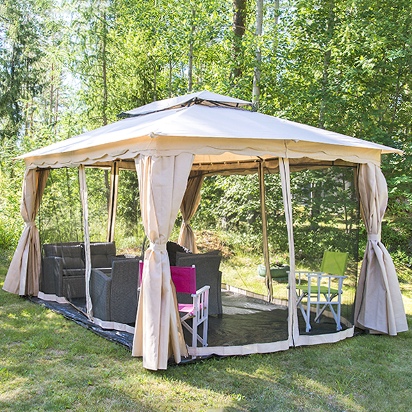 paviljonkikatos garda beige - Paviljongit ja pergolat - 6438168096438 - 2