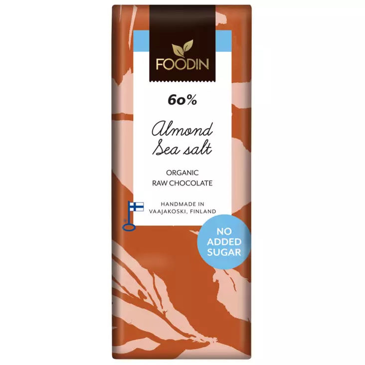 Raakasuklaa manteli merisuola - Herkut ja juomat - 6430048235388 - 1