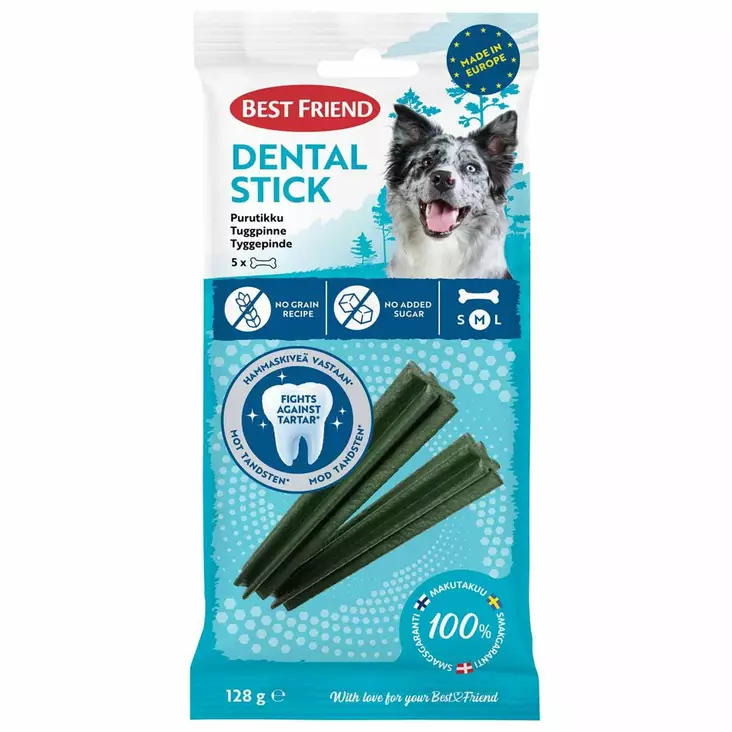 Purutikku dental stick 5kpl best friend - Koiran hampaidenhoitotuotteet - 5700551173738 - 1