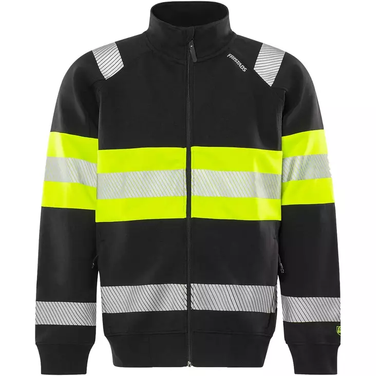High vis collegetakki 7531 gkc neonkeltainen musta - Työtakit ja työpaidat - 7322304296708 - 1