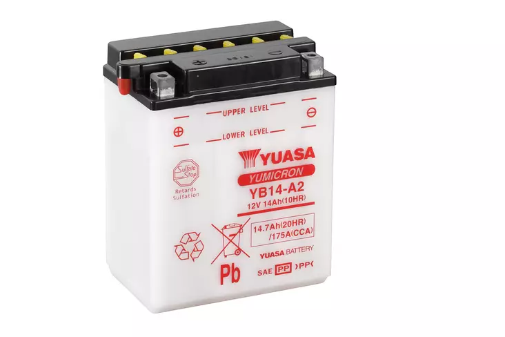 Akku Yuasa YB14-A2 (CP) - Pienkoneakut 5-10Ah - 6438471339178 - 2
