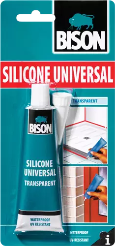 Bison silikoni väritön 60ml - Rakennussilikonit - 8710439101088 - 2