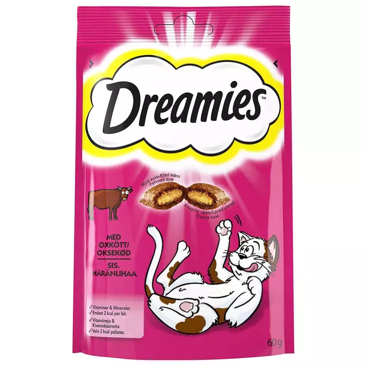Dreamies kissan makupalat härkä - Kissan makupalat ja herkut - 4008429037948 - 2