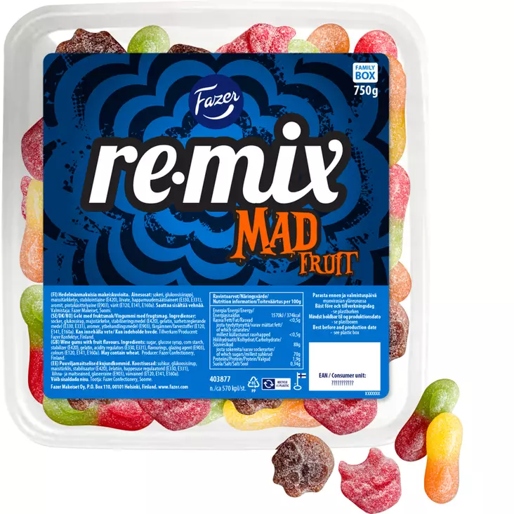 remix mad karkkirasia - Karkkipussit - 6416453432178 - 1