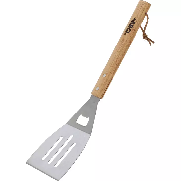 Grillauslasta bbq 41 cm puukahvalla - Grillausritilät, halstarit ja pizzakivet - 8721037344388 - 1