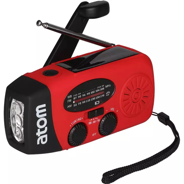 Hätäradio atom, sähkötön radio retkelle ja mökille - Stereot ja kelloradiot - 6410416269818 - 1