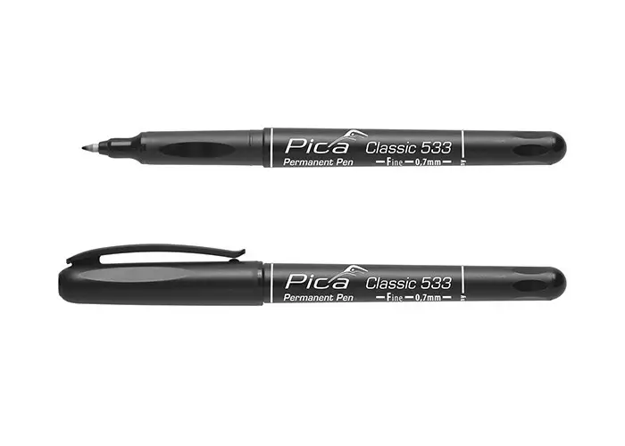 Huopakynä Pica Classic musta 0,7mm - Merkkaustyökalut ja kynät - 4260056155048 - 1