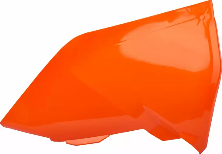 Ilmansuodatinkotelon kate SX/SXF16-18 EXC17 oranssi - Motocrosspyörien sivukatteet - 5604415075728 - 2