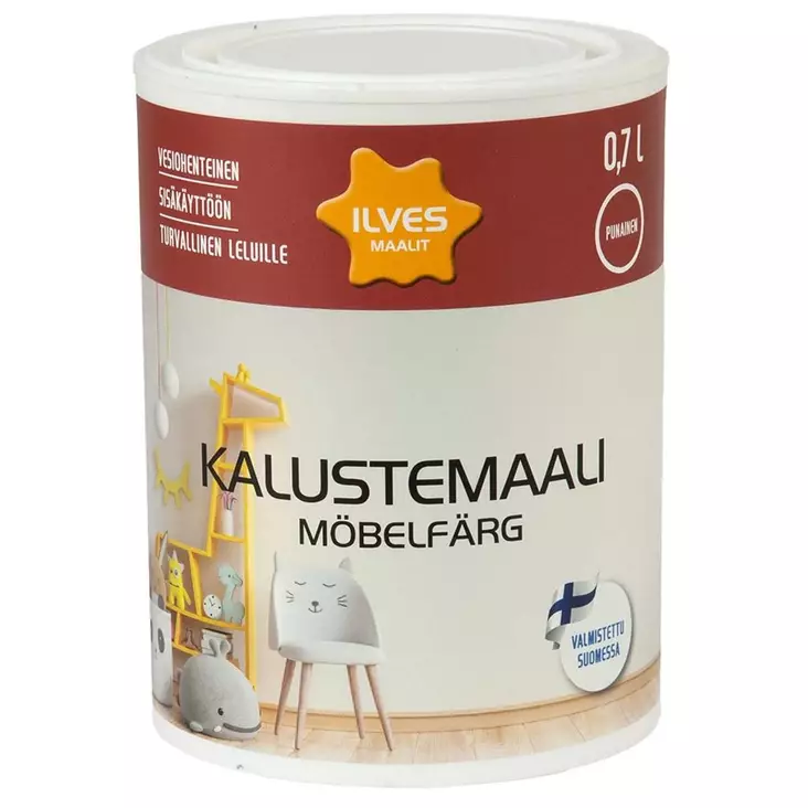 Ilves kalustemaali v40 punainen 0,7l - Talomaalit - 6430026955208 - 1