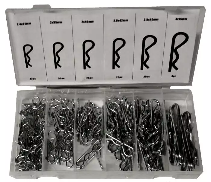 Jousisokkalajitelma 150-osainen 2-4mm - Sokat ja lukkorenkaat - 6430013065798 - 2