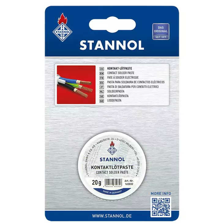 Juotospasta Stannol 20g - Juotostinat ja juotostarvikkeet - 4006062403588 - 2