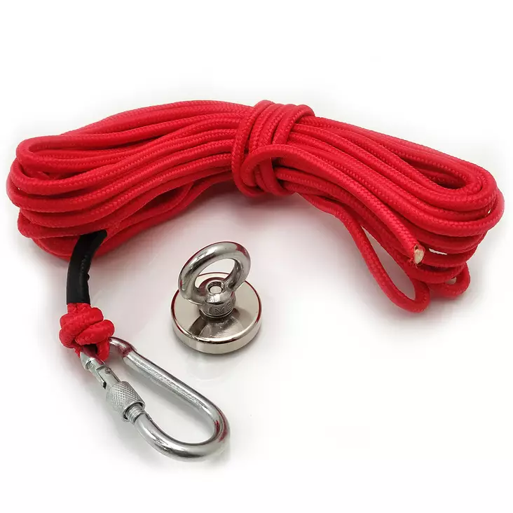 kalastusvaijeri magneetti 37kg koukku +vaijeri - Kalastajan lisävarusteet - 6438168109268 - 1