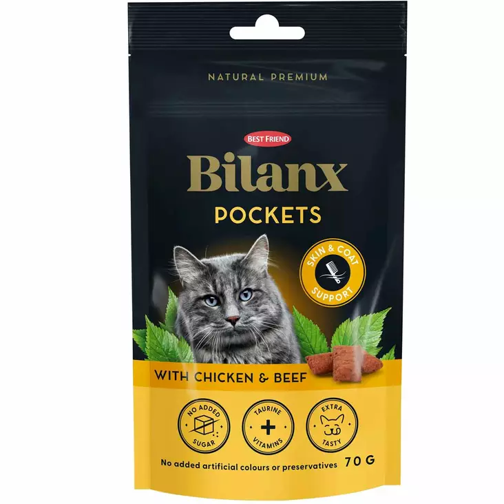 Bilanx pockets skin and coat kissanherkut - Kissan kuivaruoka - 5700551220708 - 1