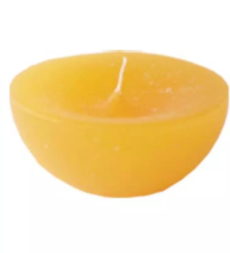 Kelluva kynttilä keltainen 4h - Pöytäkynttilät - 6416906270258 - 1