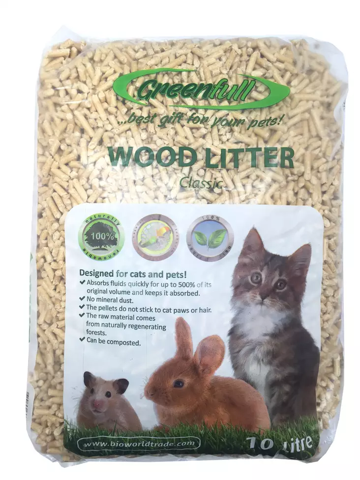 Kissankuivike pelletti Wood 10L - Kissan terveydenhoito ja hygienia - 4744038010308 - 1