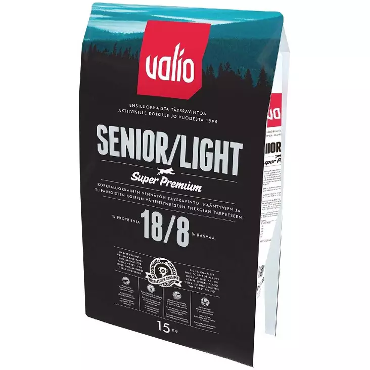 valio senior, light 15kg koiranruoka - Koiran kuivaruoka - 6438347004988 - 1