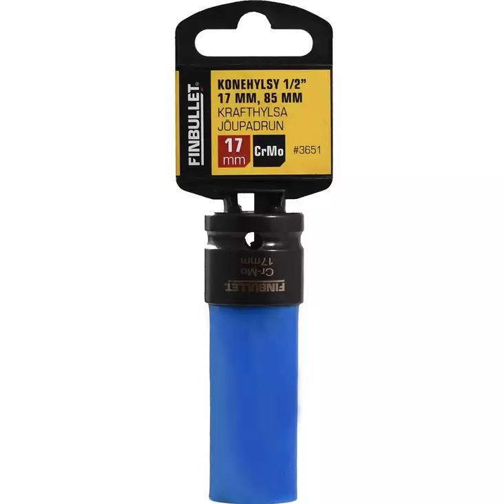 Finbullet konehylsy 17 mm alumiinivanteille - Hylsyt ja konehylsyt - 6438152036518 - 1