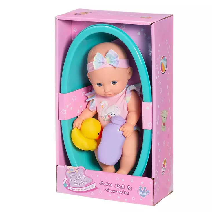 Nuken kylpysetti pakkauksessa, sisältää ammeen ja tarvikkeet - Nuket, pehmolelut ja leluhahmot - 6410416504018 - 1