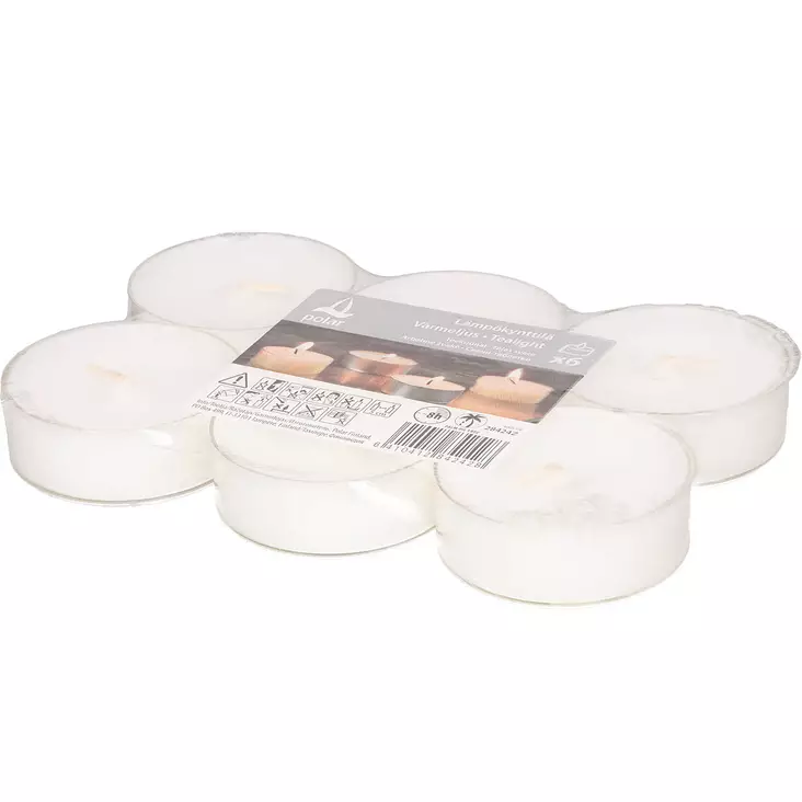 Polar lämpökynttilä maxi 8h 6kpl pakkaus - Lämpökynttilät - 6410412842428 - 1