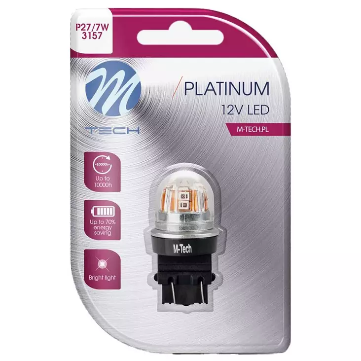M tech platinum led p27 7w - LED-polttimot ja LED-sarjat - 5901508554598 - 1