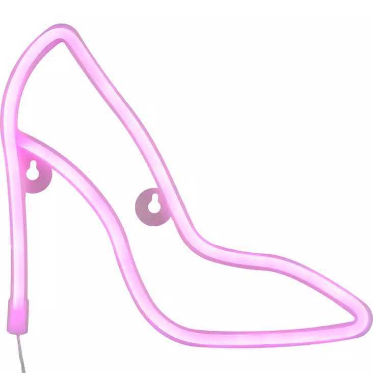 Led neonvalo korkokenkä pinkki - Valokoristeet - 6410416486888 - 1