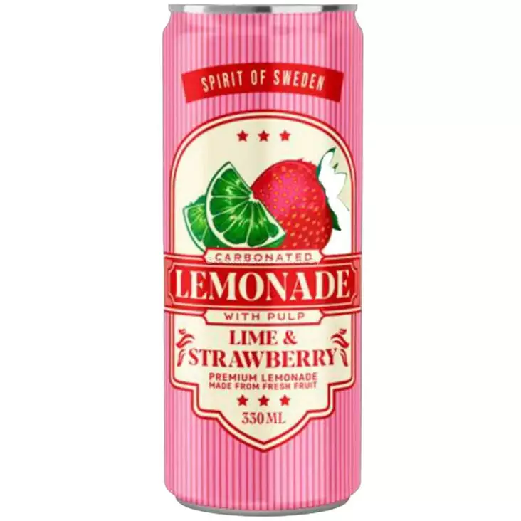 Mansikka lime limonadi - Virvoitusjuomat - 7312720044138 - 1