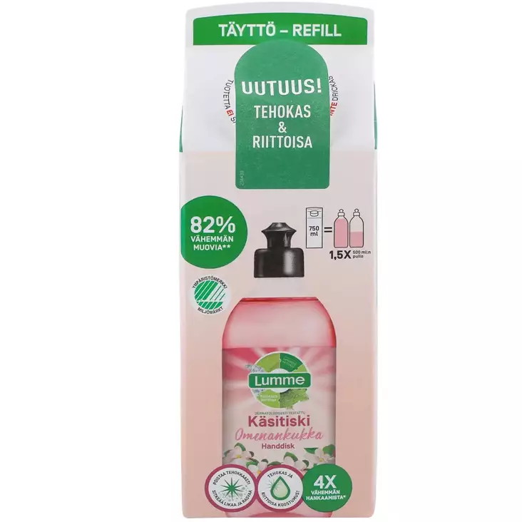 Lumme käsitiskiaine omenankukka 750ml - Astianpesuaineet - 7046110318508 - 1