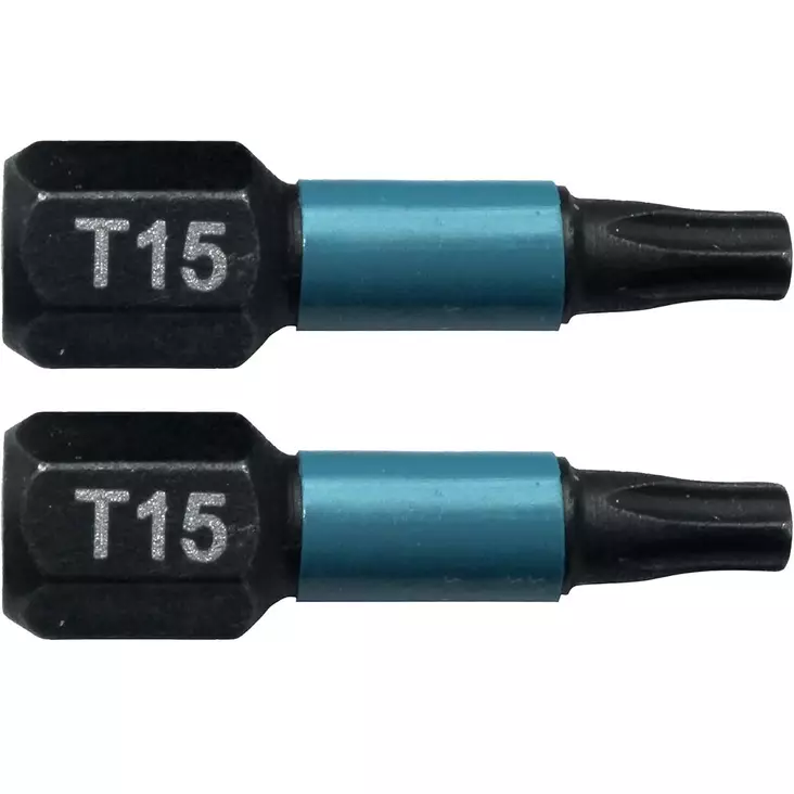Makita torx t15 ruuvauskärjet 25 mm pakkauksessa 2 kpl - Porakoneen kärjet - 088381532938 - 1