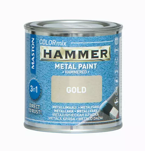 Maston Hammer vasaralakka kulta 250ml - Maalit ja spray-maalit - 6412498870098 - 1