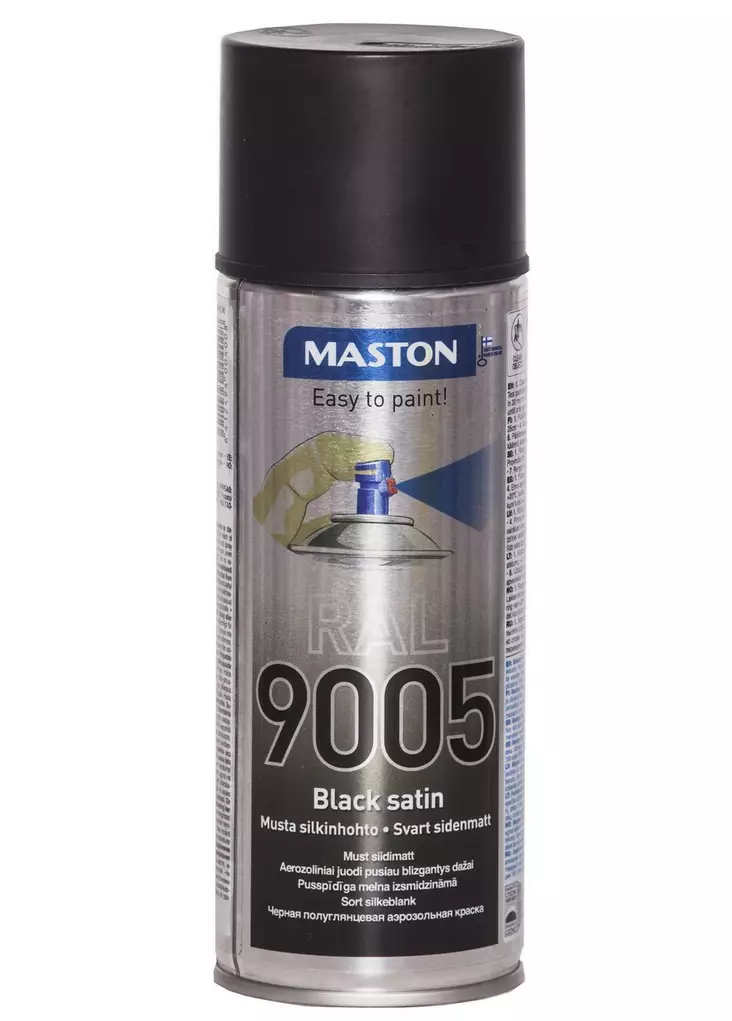 mattamusta silkinhohto maali - Maalit ja spray-maalit - 6412494004008 - 2