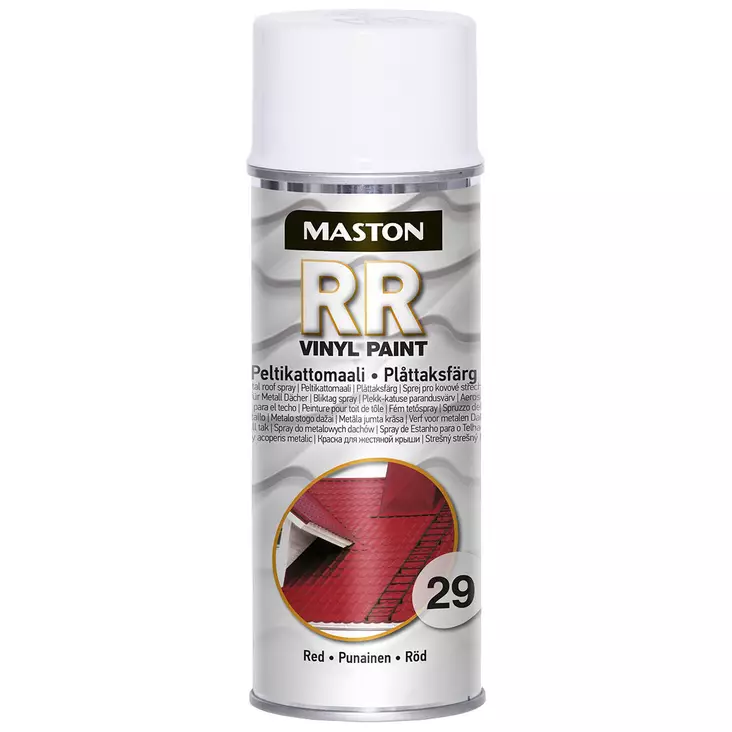 Vinyyli kattomaali punainen - Spraymaalit ja lakat - 6412494100298 - 1