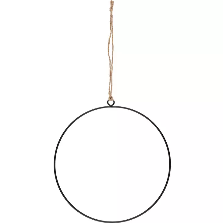 musta metallirengas narulla kranssirengas - Askartelutarvikkeet  - 6410413209398 - 1