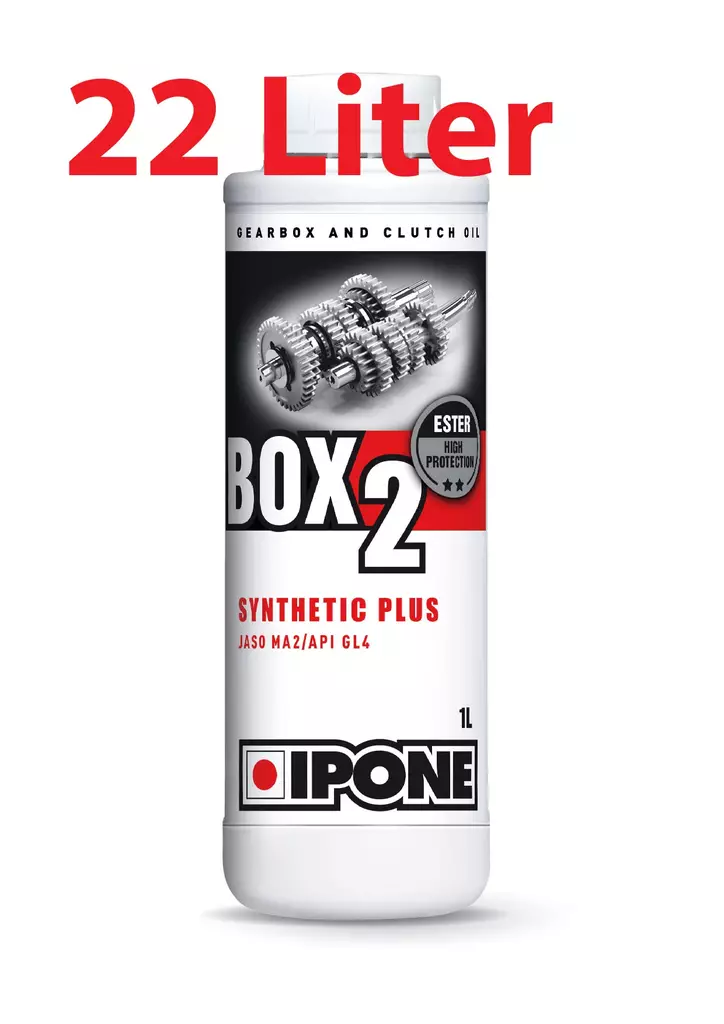 Moottoriöljy Ipone Box2 Syntesis 22L - 2-tahti öljyt - 3700142404458 - 2
