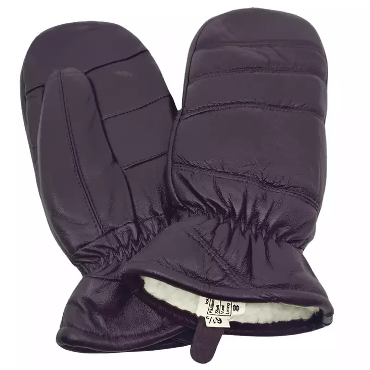 Naisten nahkahanskat lila 2 - Käsineet - 6417124045208 - 1