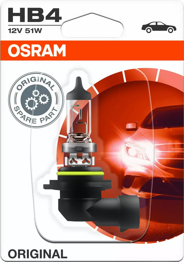 Osram Original polttimo 12V HB4 51W - Halogeenipolttimot - 4008321171238 - 3