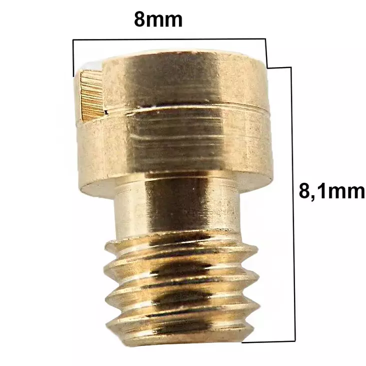 Pääsuutin Dellorto #140 pyöreä M6 - Crossin ja mopon suuttimet - 4250362475688 - 1