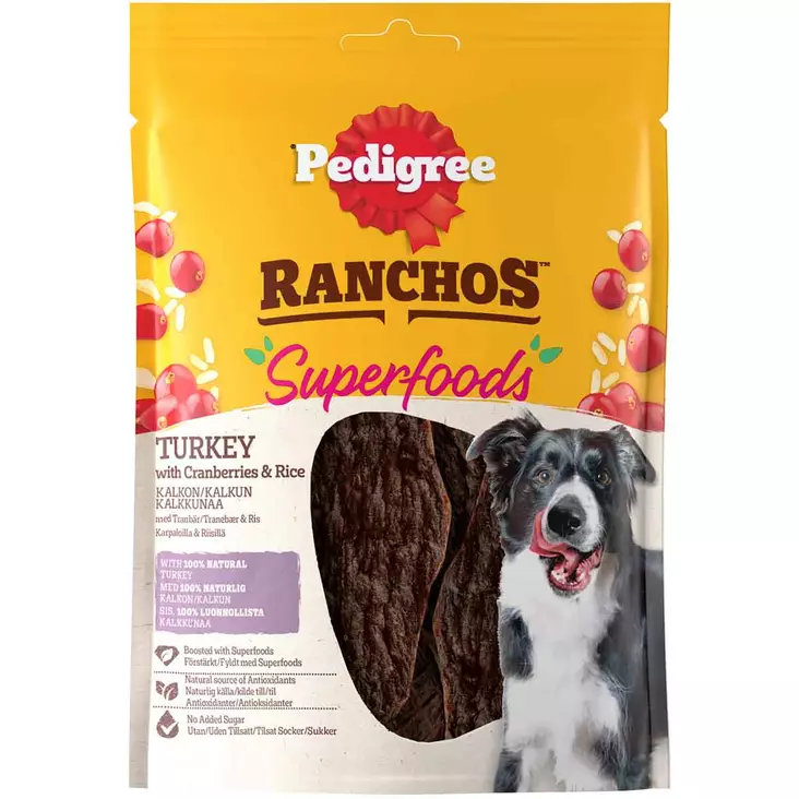Pedigree ranchos superfood kalkkuna 70 g - Koiran makupalat ja herkut - 4008429172298 - 1