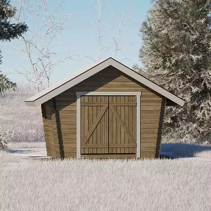 Hirsilato u6 umpiseinä pihavarasto - LP Garden piharakennukset - 6424110251048 - 1