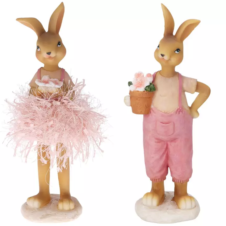Pääsiäispupu tyttö tai poika 24 cm lajitelma - Koriste-esineet - 8721037387958 - 1