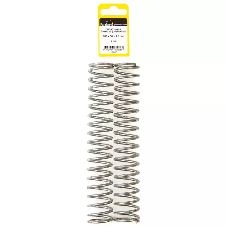 Puristusjousi 180x30x3,0mm 2kpl - Jouset ja jousilajitelmat - 8712067822168 - 1